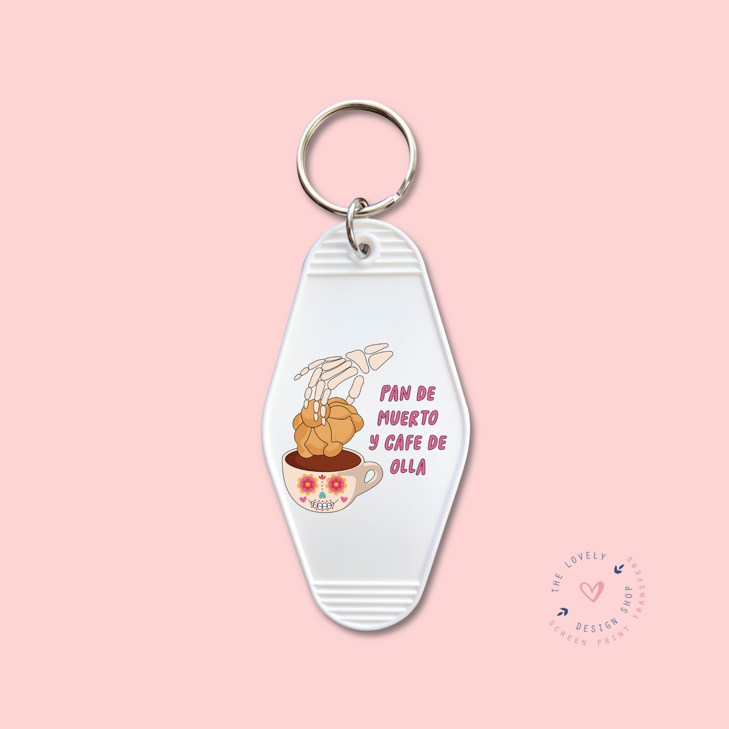 Pan De Muerto Y Cafe De Olla -  Keychain UV DTF Decal - Aug 26