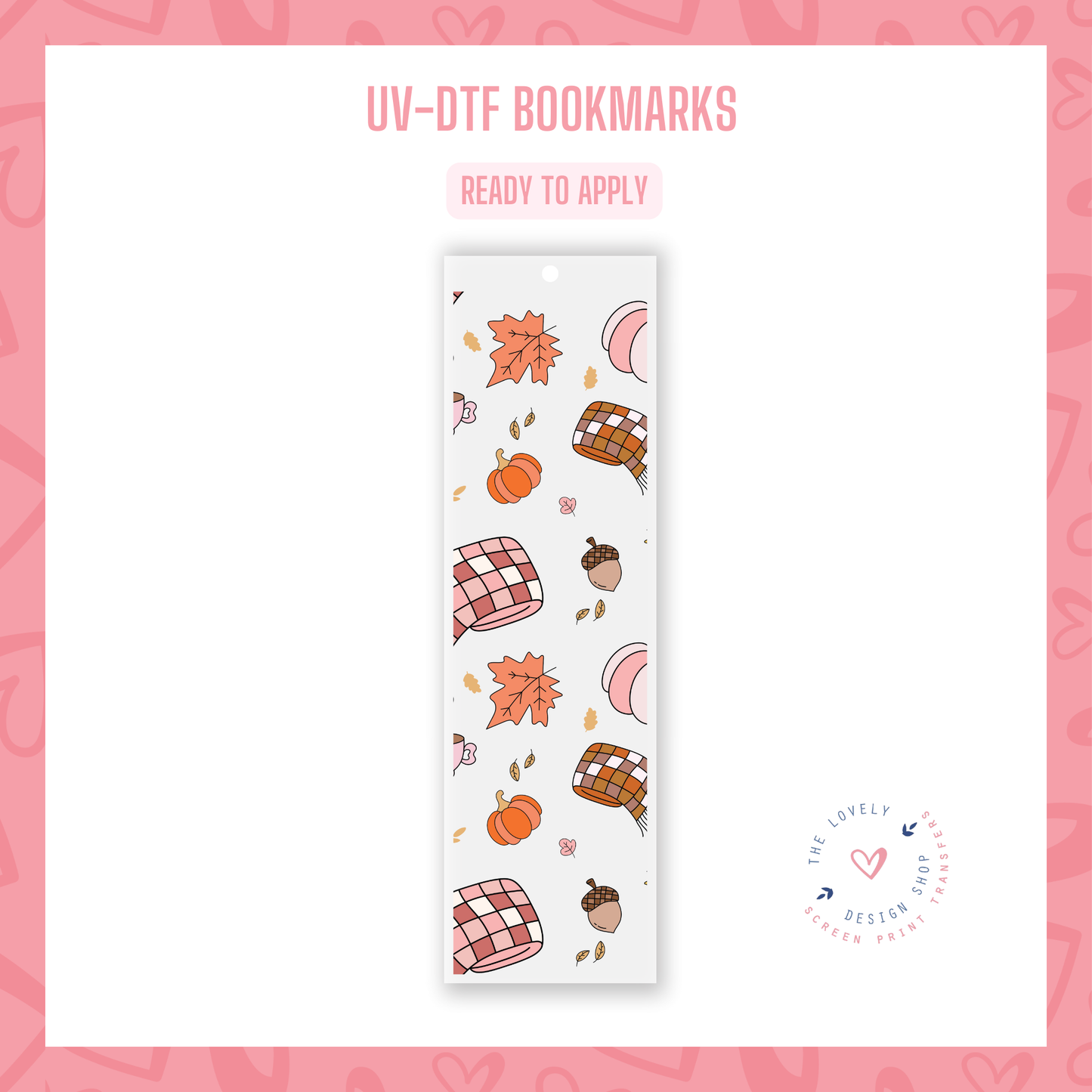 Autumn - UV DTF Bookmark Decal - Nov 12