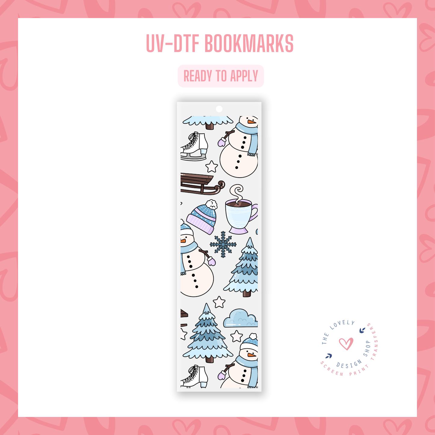 Snow Days - UV DTF Bookmark Decal - Oct 21