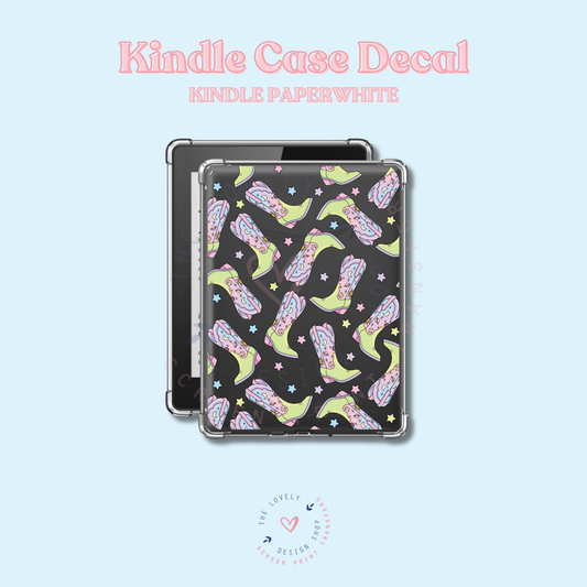 Cosmic Cowgirl Boots - UV DTF Kindle Decal