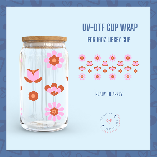 For The Girlies - UV DTF 16 oz Libbey Cup Wrap (Ready to Ship) Apr 17