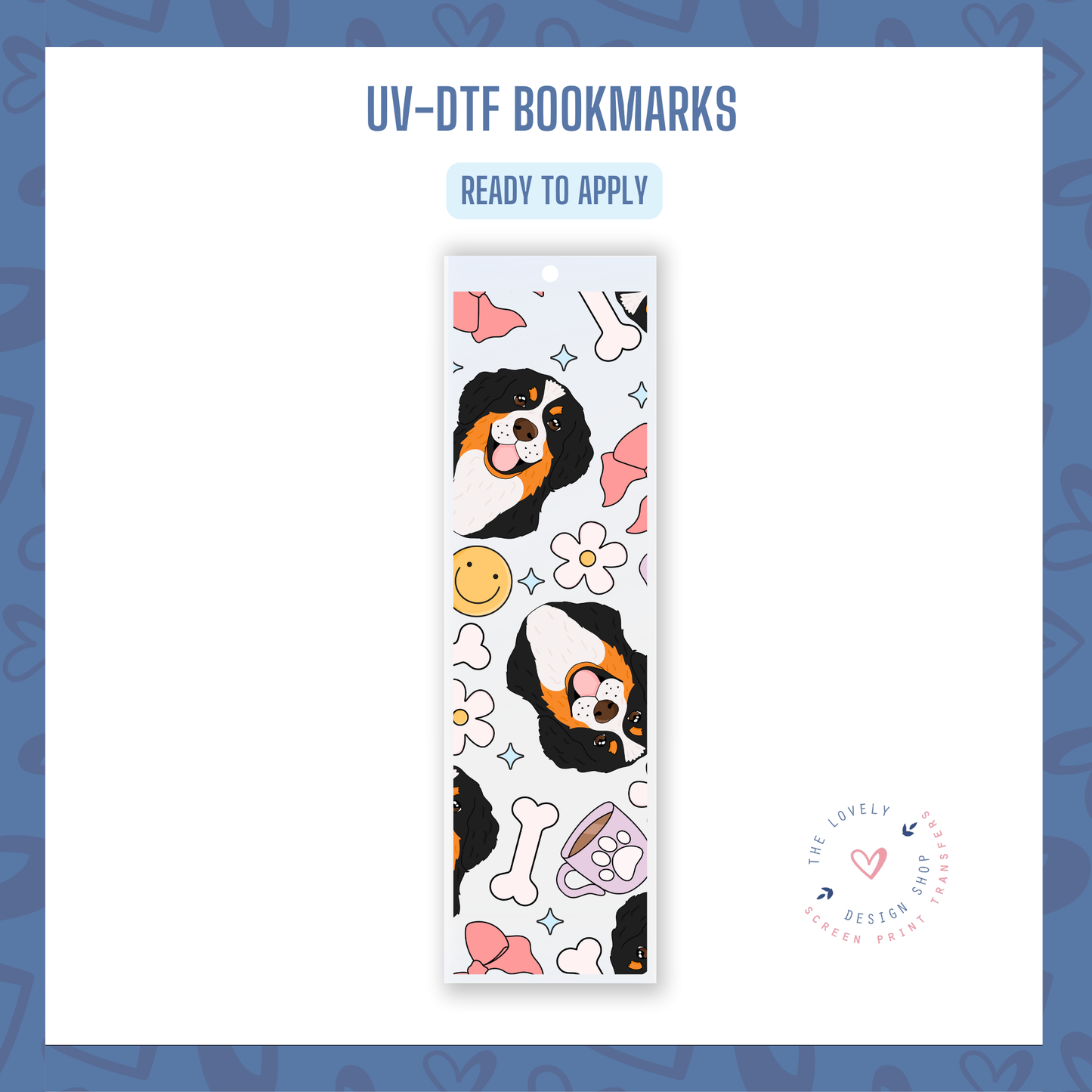 Bernese Mountain - UV DTF Bookmark Decal - Nov 4