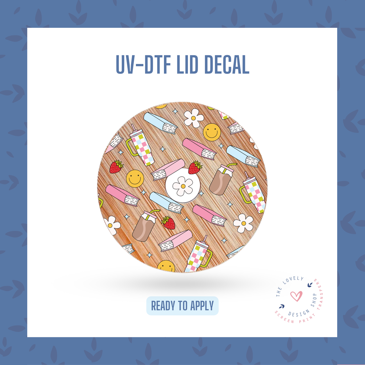 Bookish Girlie - UV DTF Lid Decal - Jul 15