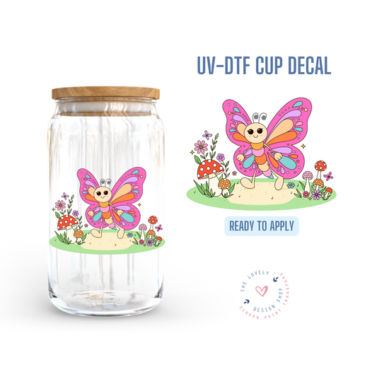 Butterfly Cutie - UV DTF Cup Decal (Ready to Ship) Jun 3