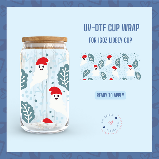 Christmas Spirits - UV DTF 16 oz Libbey Cup Wrap - Oct 28