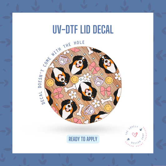 Bernese Mountain - UV DTF Lid Decal - Nov 4