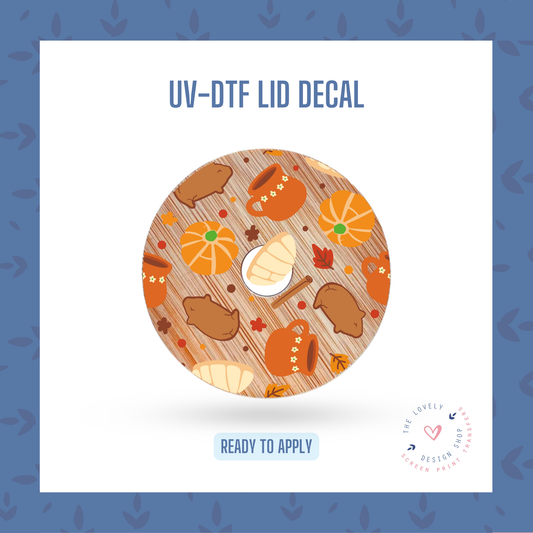 Pumpkin Conchas - UV DTF Lid Decal - Aug 12