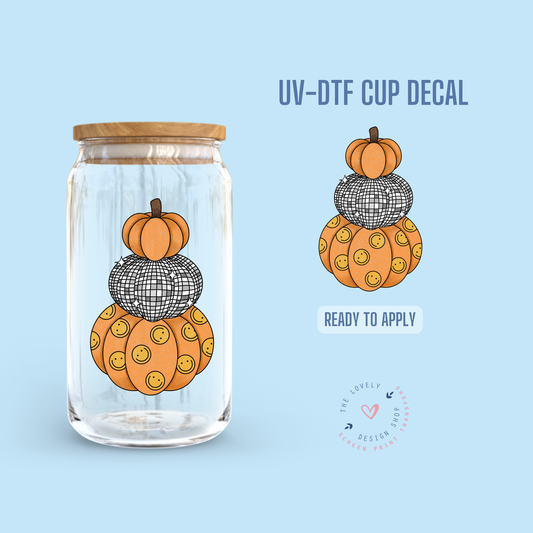 Groovy Pumpkins - UV DTF Cup Decal - Aug 19