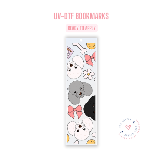 Poodle - UV DTF Bookmark Decal - Nov 4