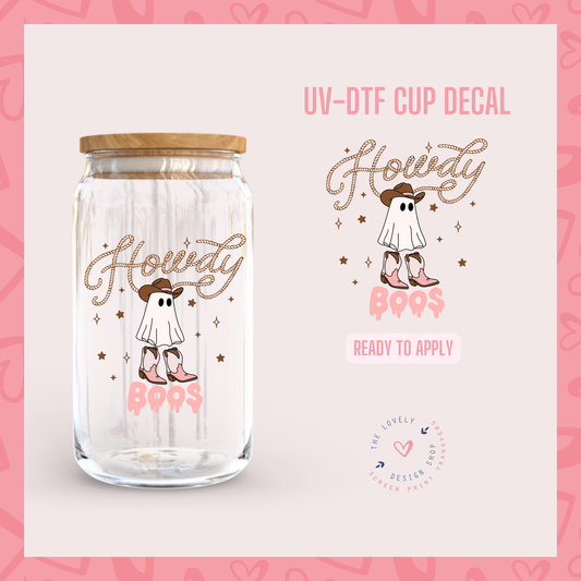 Howdy Boos - UV DTF Cup Decal (Ready to Ship) Jun 3