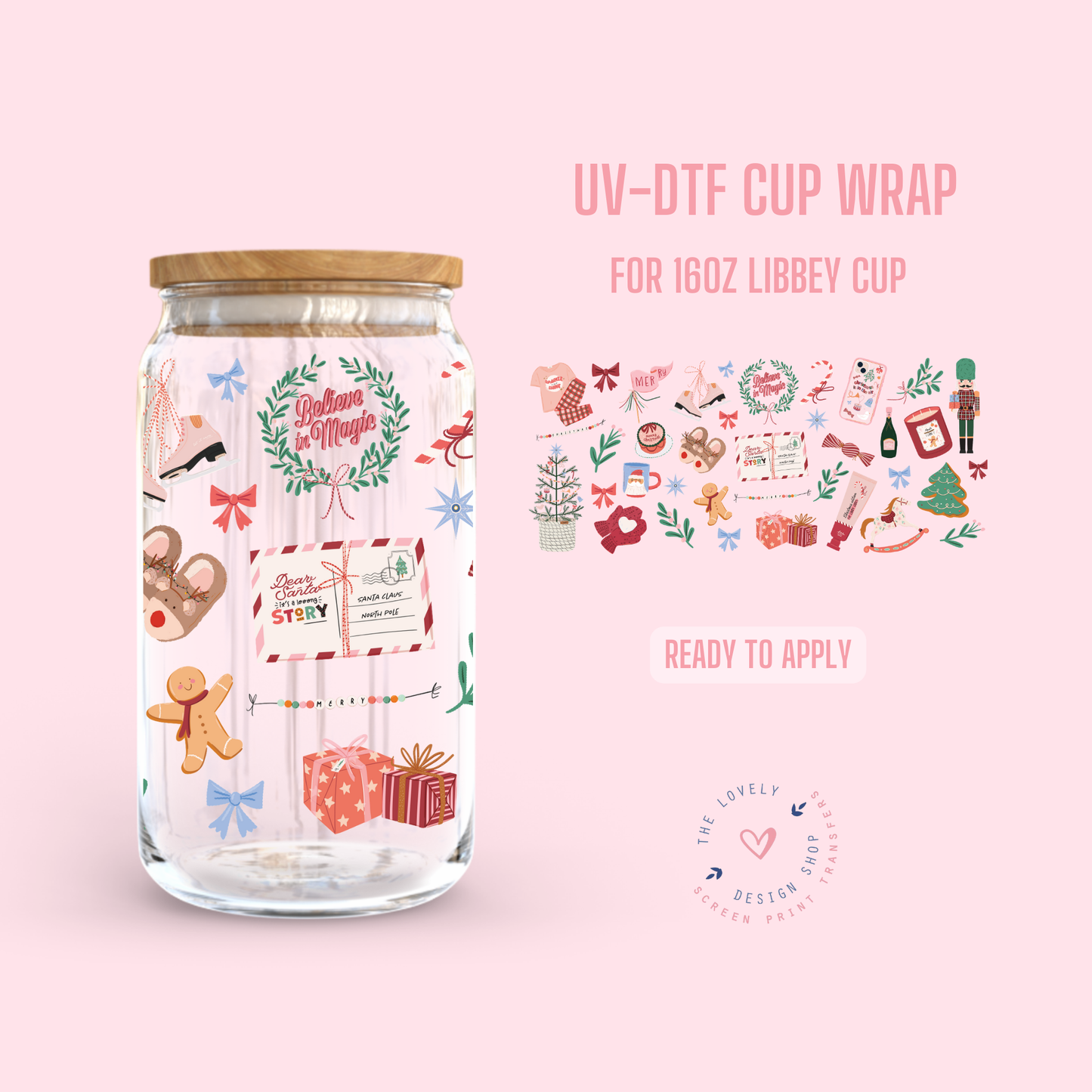 Christmas Things - UV DTF 16 oz Libbey Cup Wrap - Nov 4