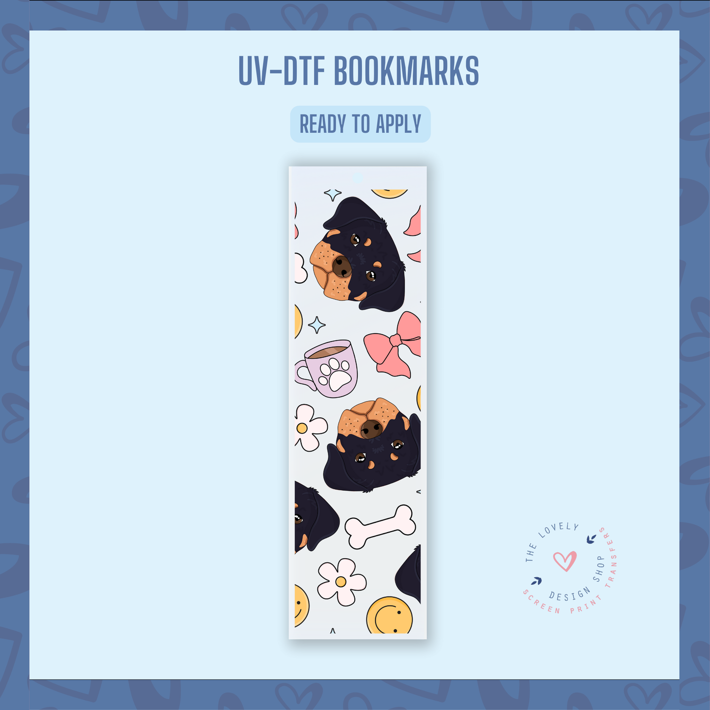 Rottweiler - UV DTF Bookmark Decal - Nov 4