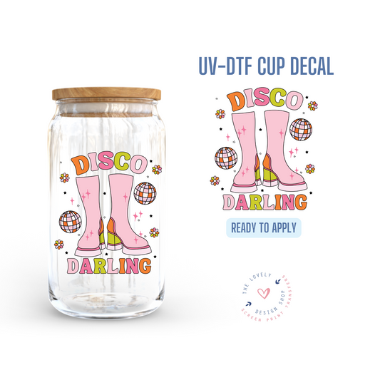 Disco Boots - UV DTF Cup Decal (Ready to Ship) May 20