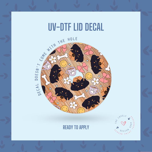 Rottweiler - UV DTF Lid Decal - Nov 4