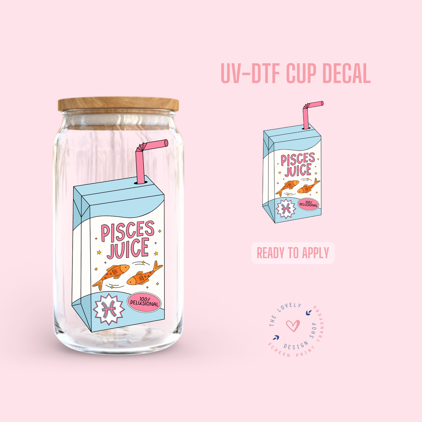 Zodiac Signs Juice Boxes Bundle - UV DTF Cup Decal (Ready to Ship) May 28