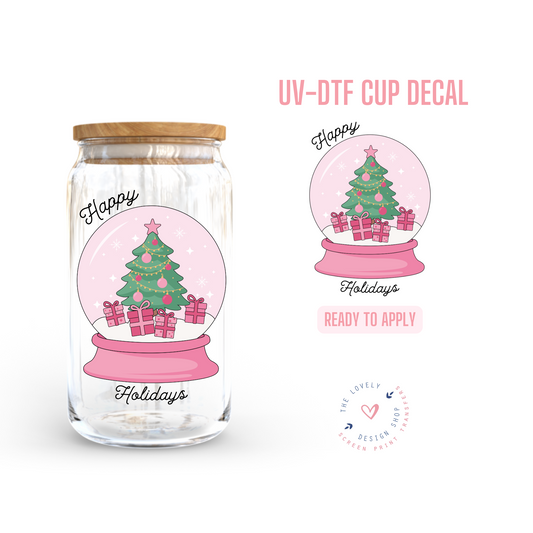 Happy Holidays - UV DTF Cup Decal - Sep 16