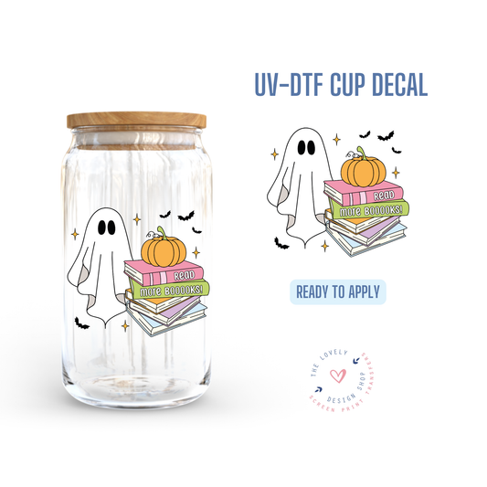 Read More Books Ghost - UV DTF Cup Decal (Ready to Ship) Jun 17