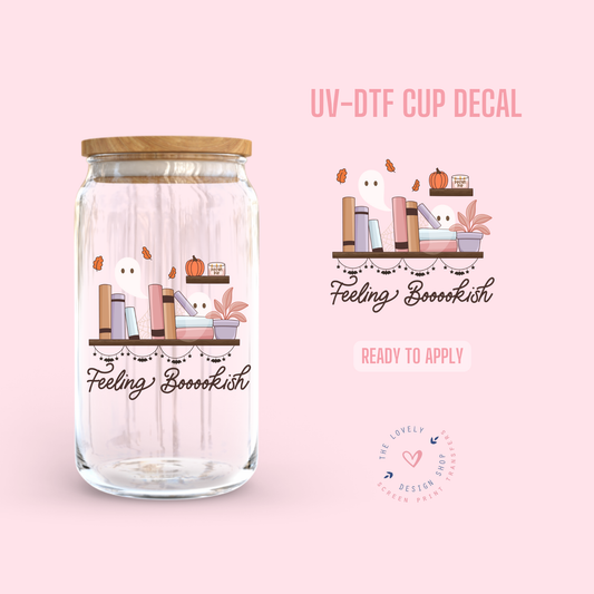 Feeling Bookish - UV DTF Cup Decal - Aug 19