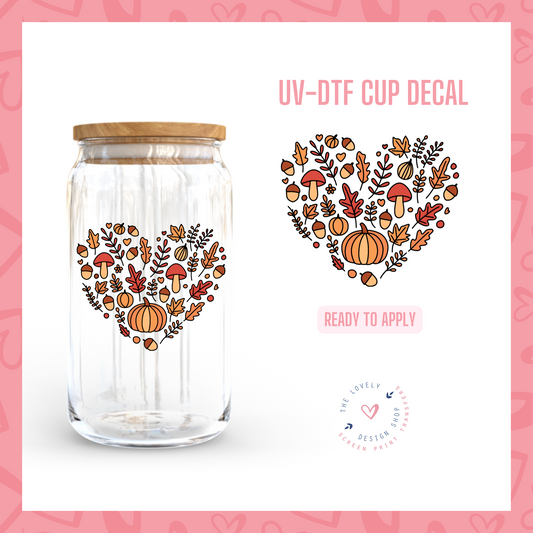 I Heart Fall - UV DTF Cup Decal - Sep 16