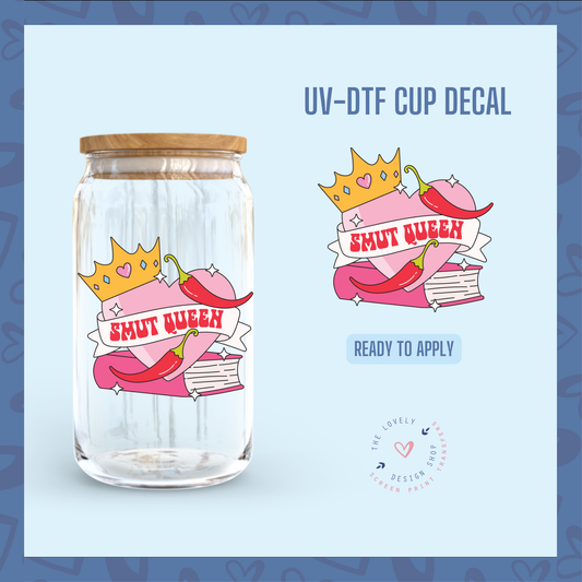 Book Queen (Smut - Spice) - UV DTF Cup Decal (Ready to Ship) May 28