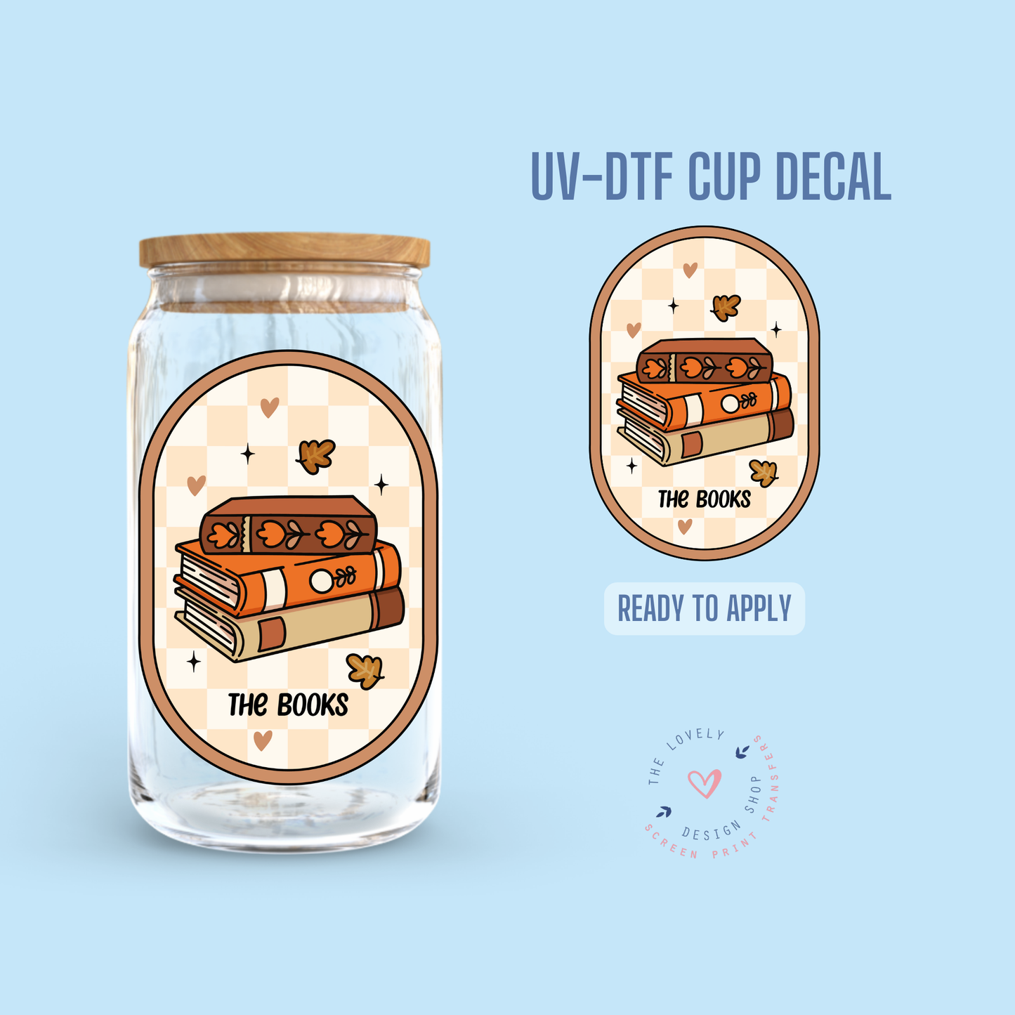 The Books Label - UV DTF Cup Decal - Sep 30