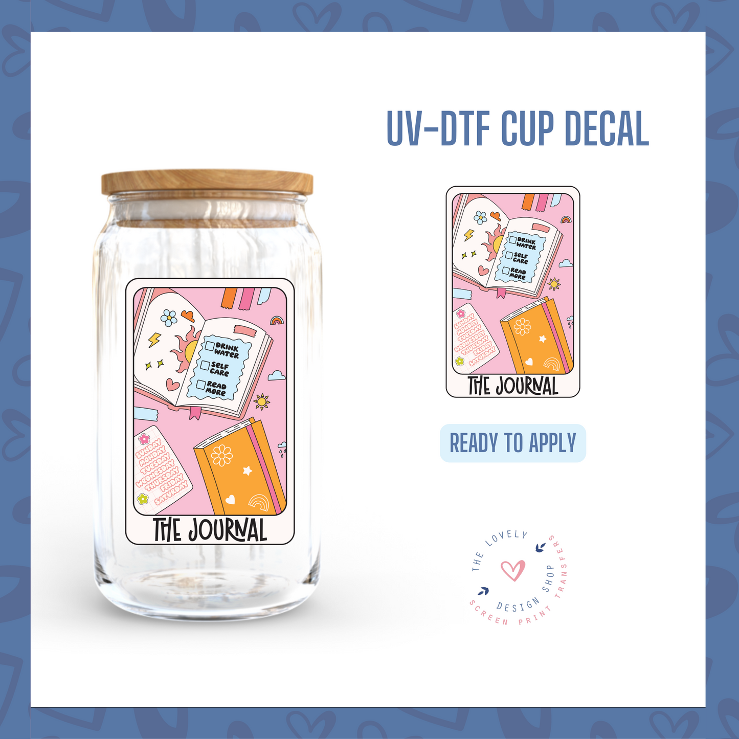 The Journal Card - UV DTF Cup Decal (Ready to Ship) Mar 26