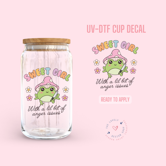 Sweet Girl - UV DTF Cup Decal (Ready to Ship) Apr 22