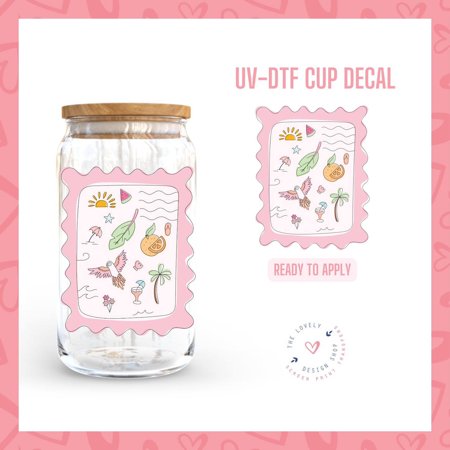 The Getaway - UV DTF Cup Decal (Ready to Ship) Jun 3