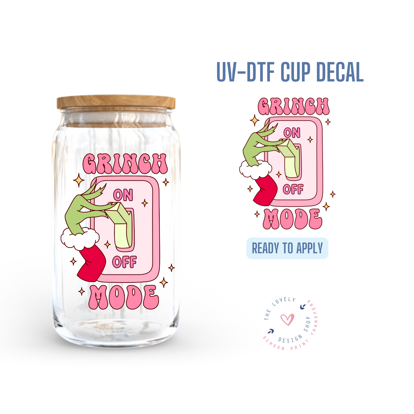 Green Mode - UV DTF Cup Decal - Oct 21