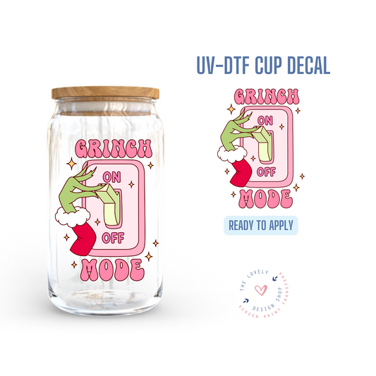 Green Mode - UV DTF Cup Decal - Oct 21