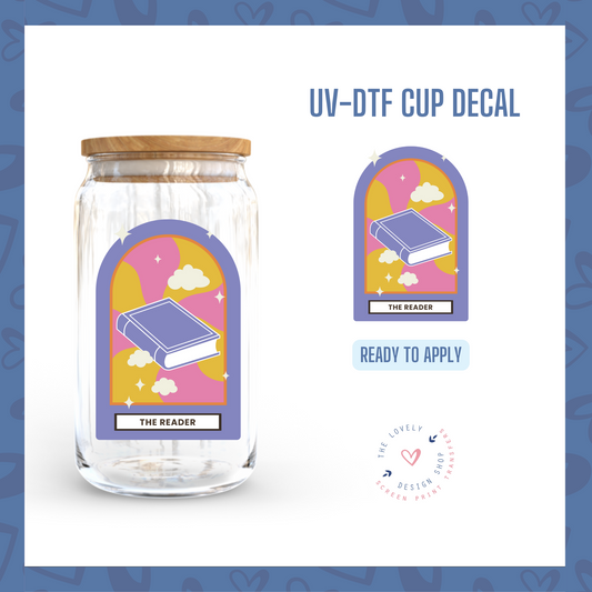 The Reader Tarot - UV DTF Cup Decal (Ready to Ship) Mar 19