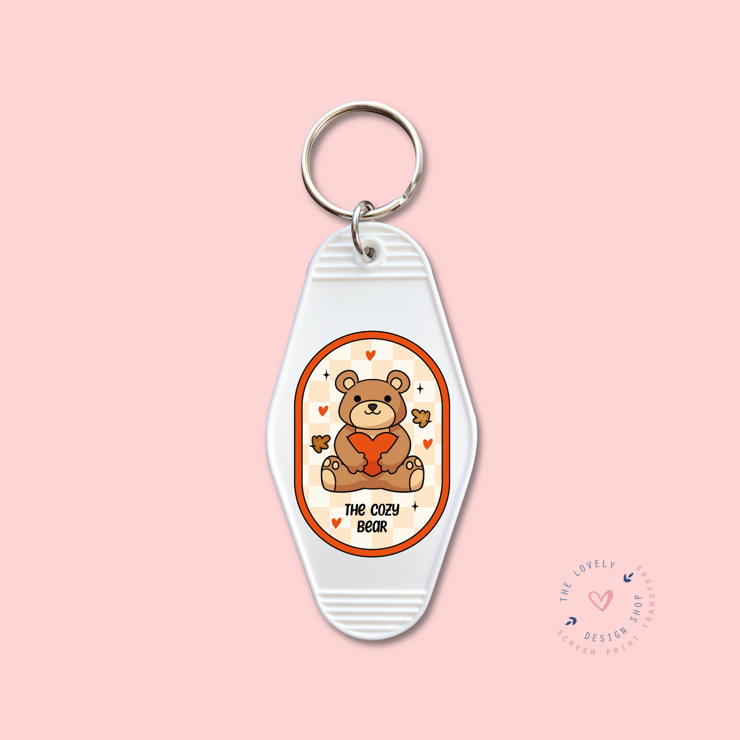 The Cozy Bear Label  -  Keychain UV DTF Decal - Sep 30