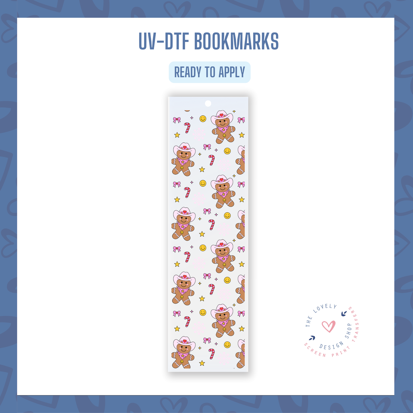 Howdy Gingerbread - UV DTF Bookmark Decal - Oct 28