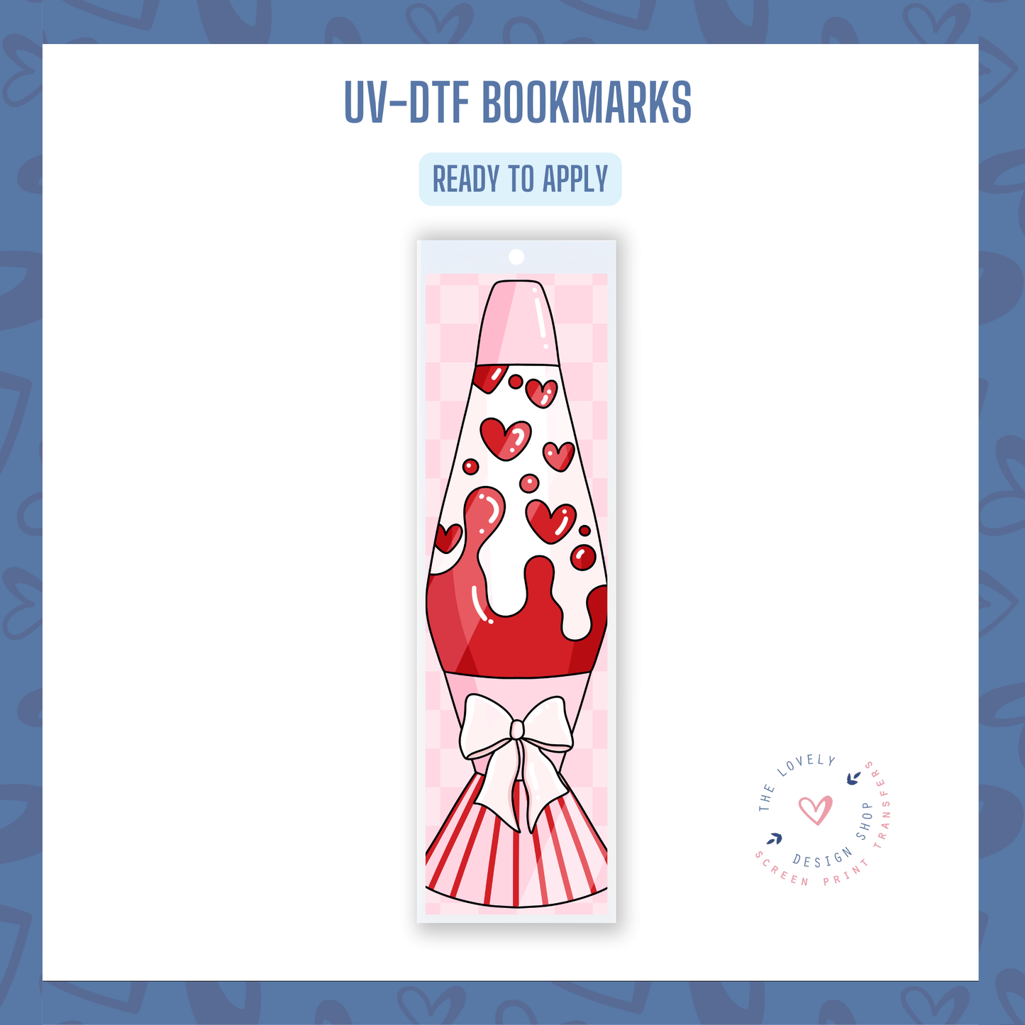 Heart Lava Lamp - UV DTF Bookmark Decal - Jan 6