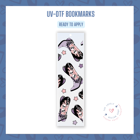 Emo Cowgirl - UV DTF Bookmark Decal (Ready to Ship) May 28