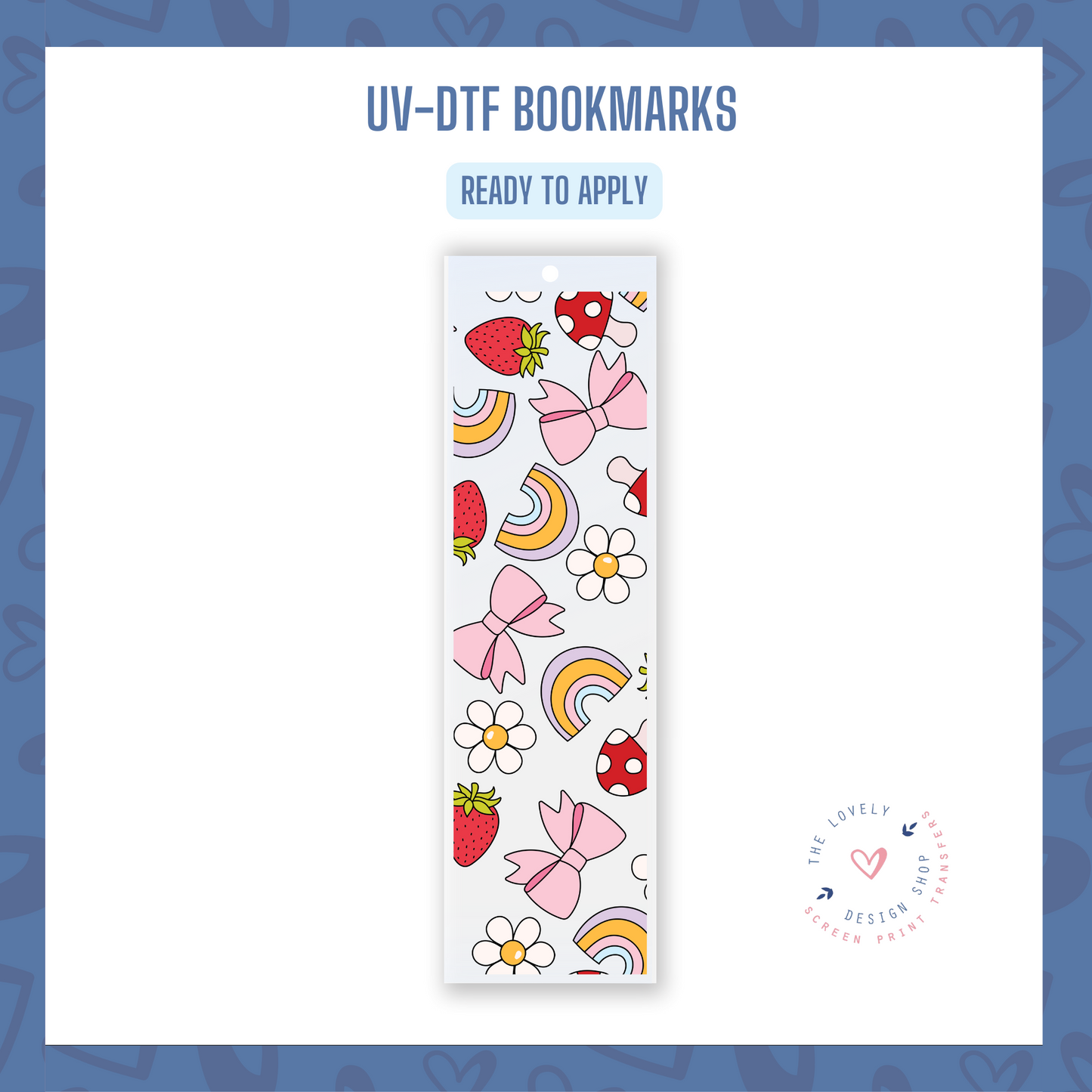 Happy Rainbow - UV DTF Bookmark Decal (Ready to Ship) May 13