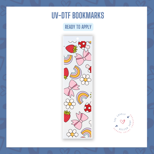 Happy Rainbow - UV DTF Bookmark Decal (Ready to Ship) May 13