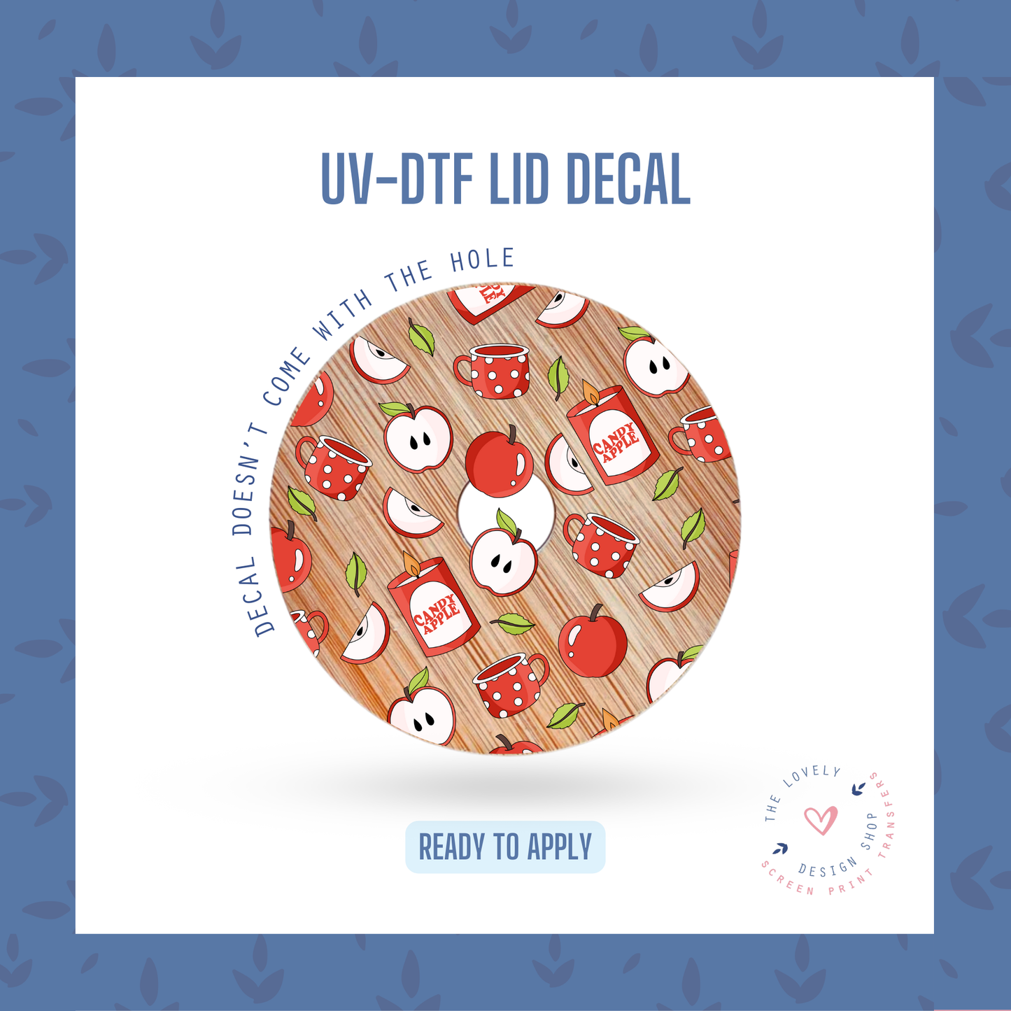 Candy Apple - UV DTF Lid Decal - Sep 16