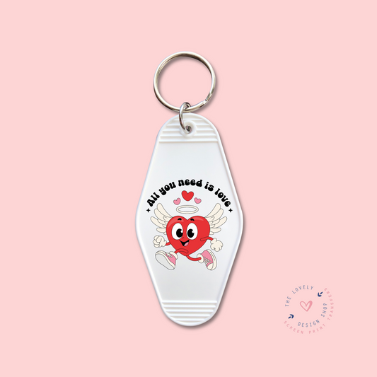 All You Need Is Love - Keychain UV DTF Decal - Dec 9