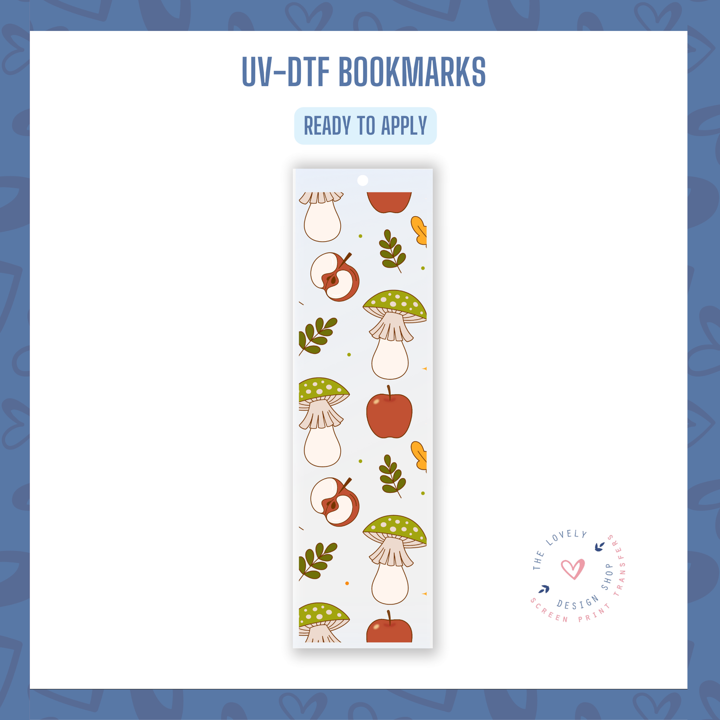 Fall Apple Mush - UV DTF Bookmark Decal - Sep 23