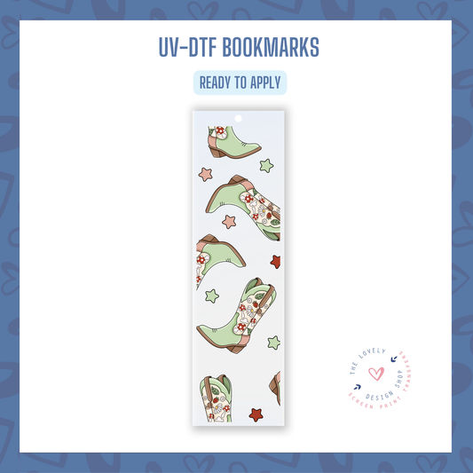 Cottage Cowgirl - UV DTF Bookmark Decal (Ready to Ship) Jun 3