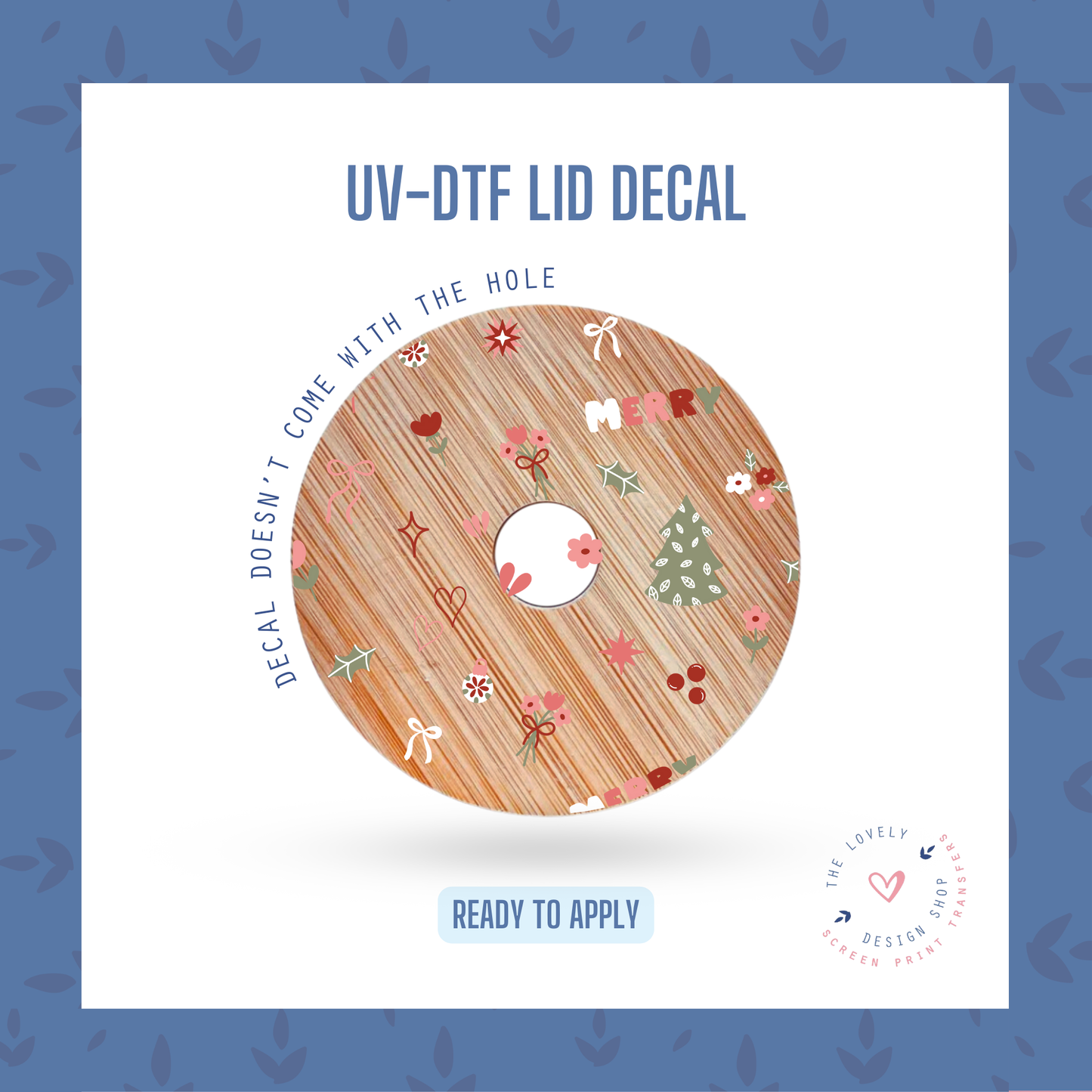 Muted Christmas - UV DTF Lid Decal - Oct 8