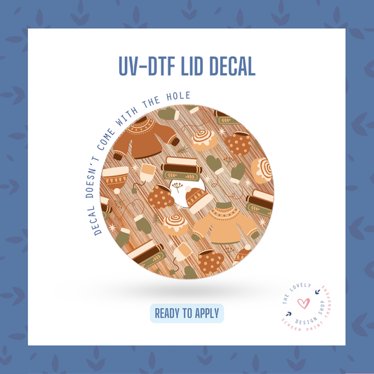 Cozy Winter - UV DTF Lid Decal - Oct 15