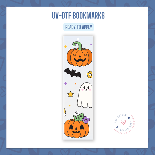 Halloween Candies & Doodles - UV DTF Bookmark Decal (Ready to Ship) Jun 17