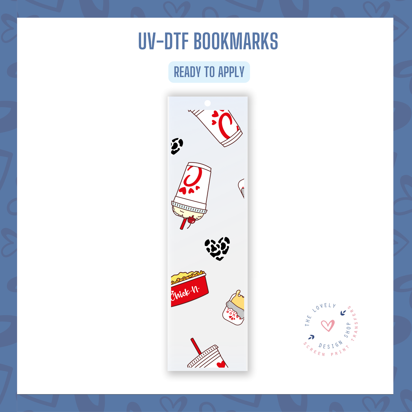 Chick-N - UV DTF Bookmark Decal - Nov 12