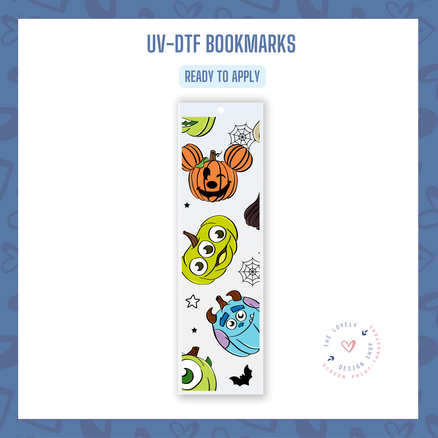 Magical Characters Pumpkins - UV DTF Bookmark Decal - Sep 3