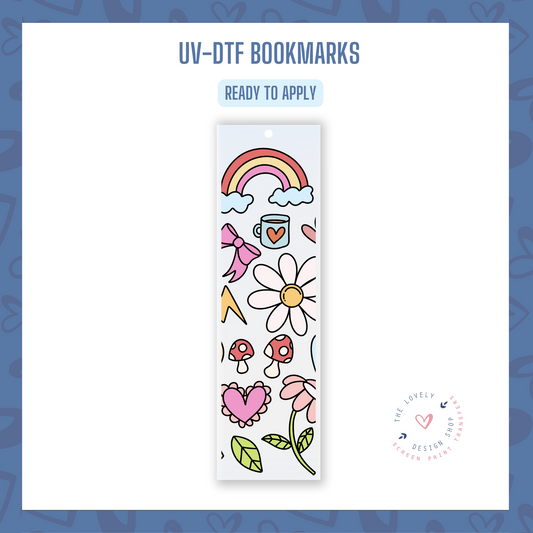 Cutest Doodles - UV DTF Bookmark Decal (Ready to Ship) Apr 29