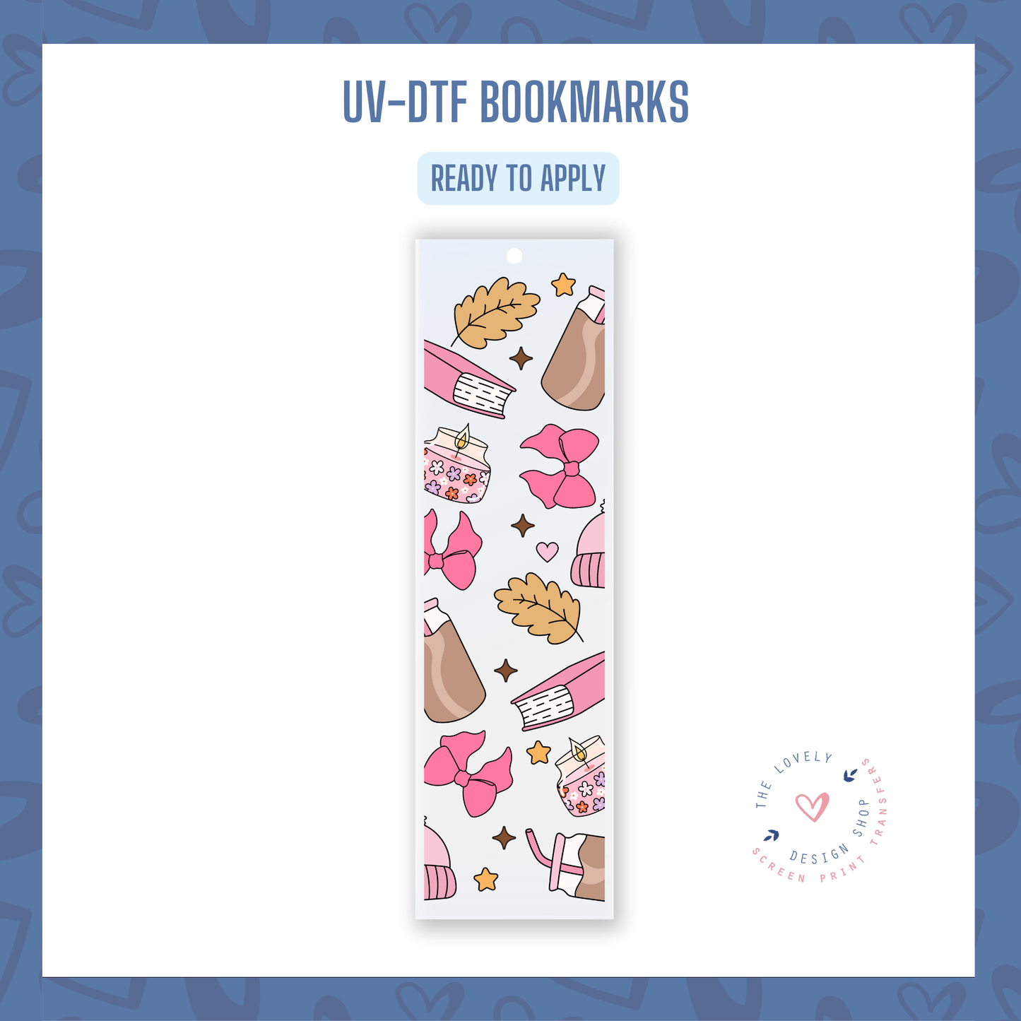 Pink Coffee Cozy - UV DTF Bookmark Decal - Jul 15