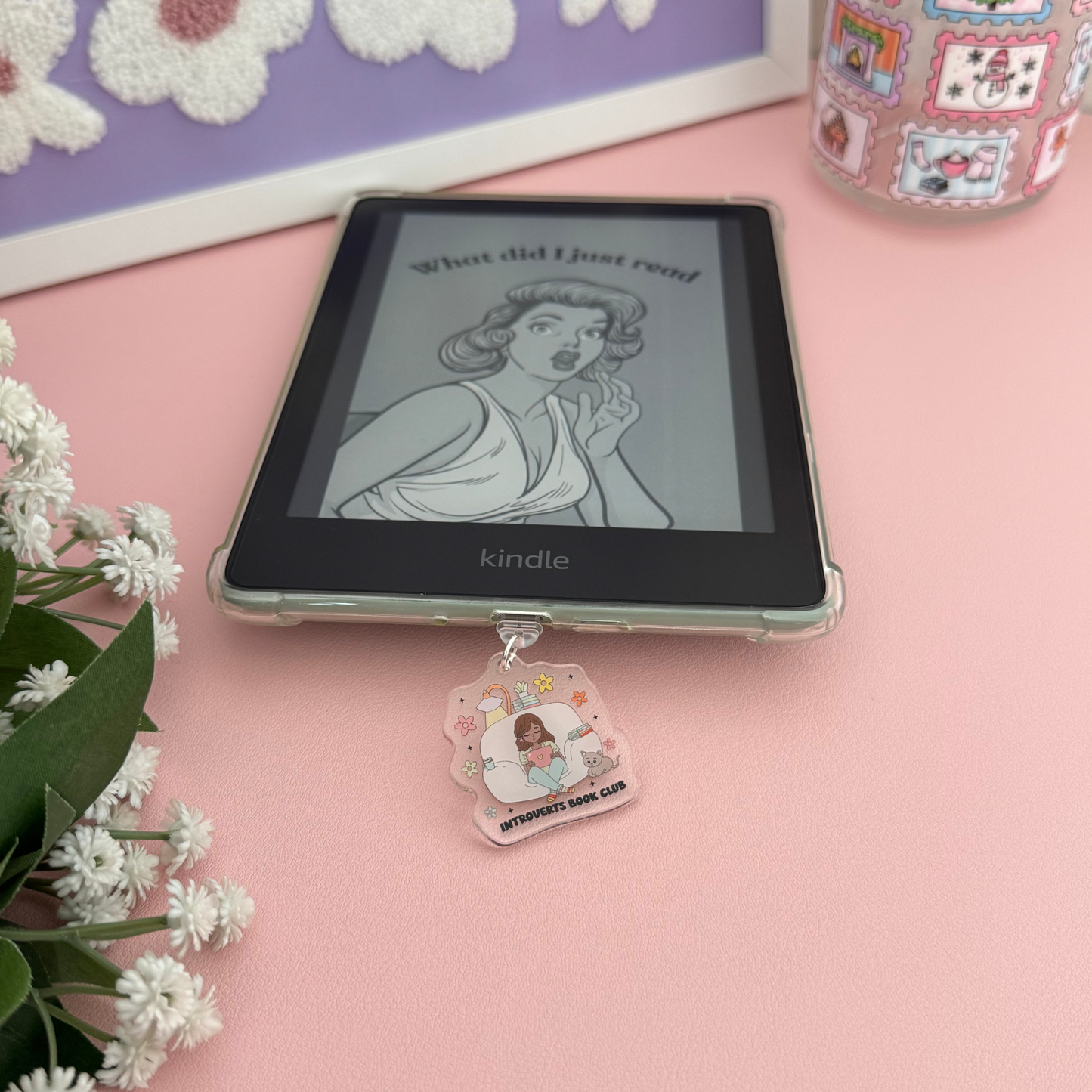 Introverts Book Club - Kindle Acrylic Charm