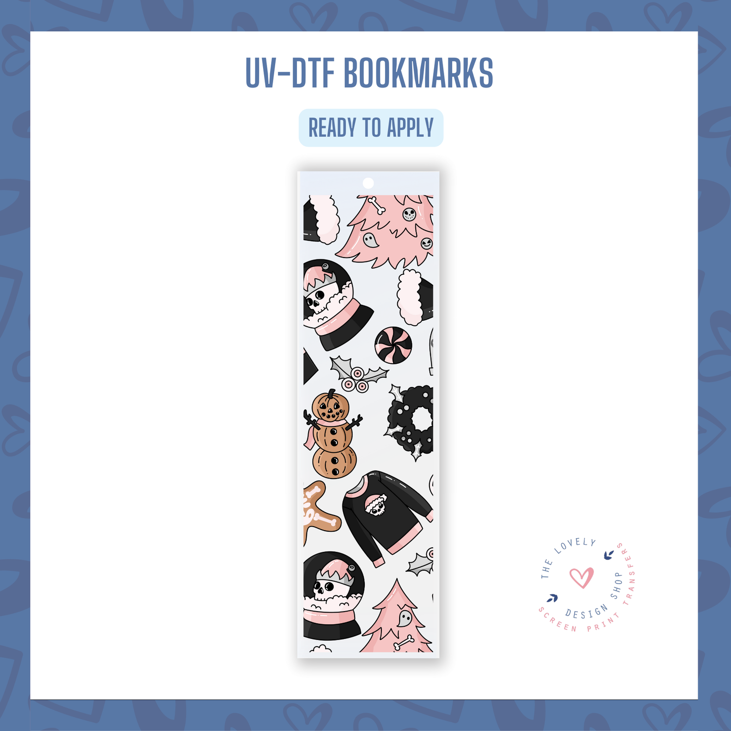 Christmas Spirit - UV DTF Bookmark Decal - Nov 18